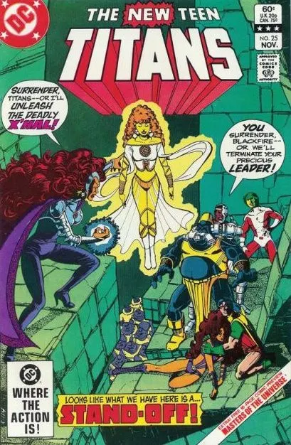 The New Teen Titans, Vol. 1 #25 Direct Edition comic book cover, 1982