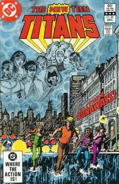 The New Teen Titans, Vol. 1 #26 Direct Edition comic book cover, 1982