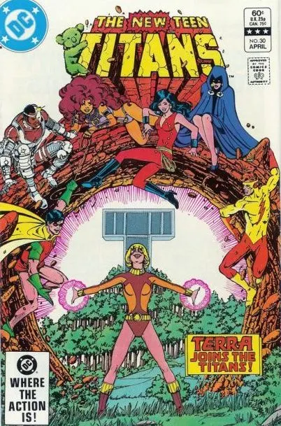 The New Teen Titans, Vol. 1 #30 Direct Edition comic book cover, 1983
