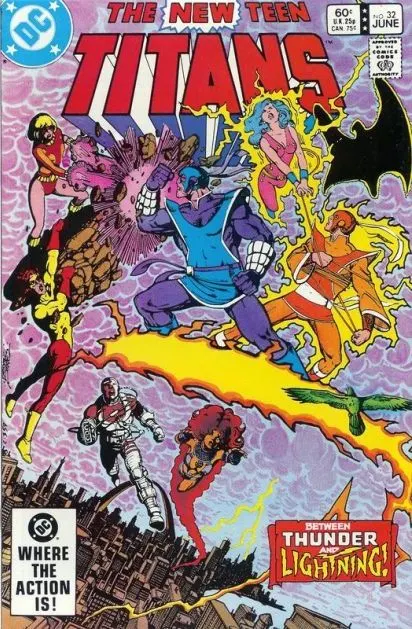 The New Teen Titans, Vol. 1 #32 Direct Edition comic book cover, 1983