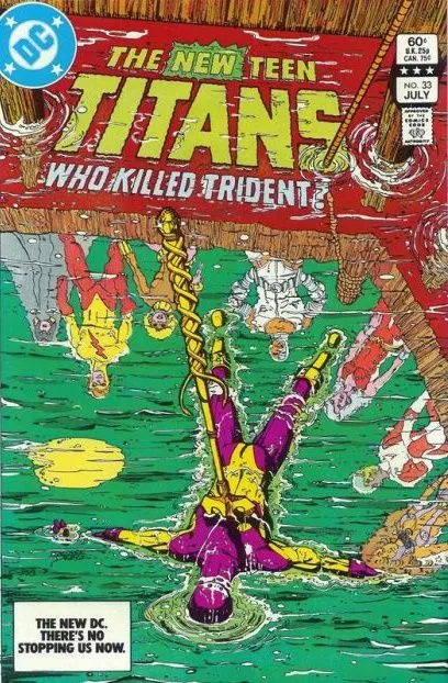 The New Teen Titans, Vol. 1 #33 Direct Edition comic book cover, 1983