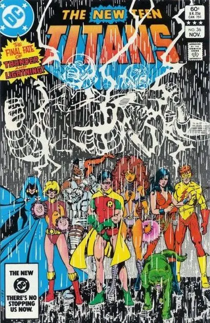 The New Teen Titans, Vol. 1 #36 Direct Edition comic book cover, 1983