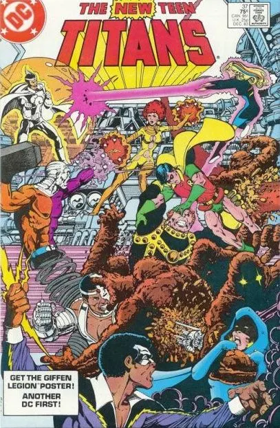 The New Teen Titans, Vol. 1 #37 Direct Edition comic book cover, 1983