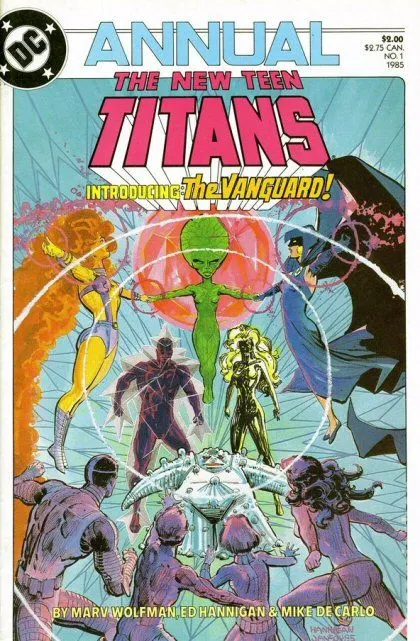 The New Teen Titans, Vol. 2 Annual #1 comic book cover, 1985