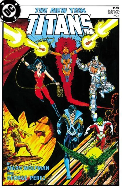 The New Teen Titans, Vol. 2 #1 Regular Edition comic book cover, 1984