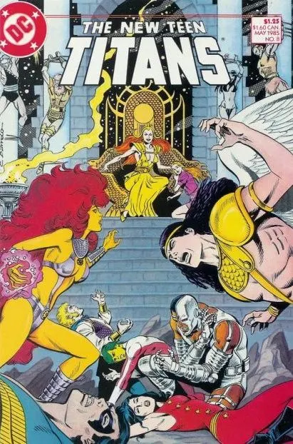 The New Teen Titans, Vol. 2 #8 comic book cover, 1985