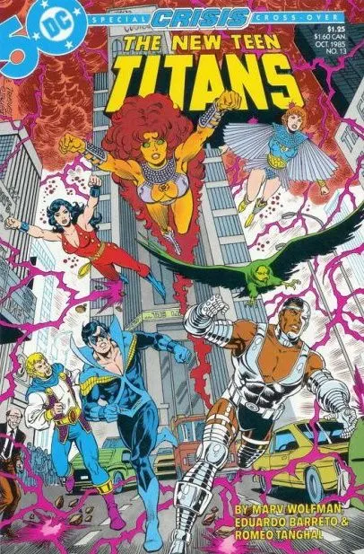 The New Teen Titans, Vol. 2 #13 comic book cover, 1985