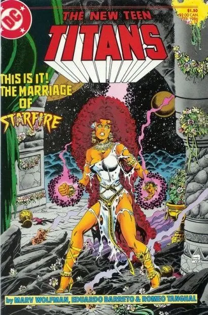 The New Teen Titans, Vol. 2 #17 comic book cover, 1986