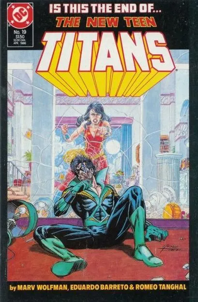 The New Teen Titans, Vol. 2 #19 comic book cover, 1986