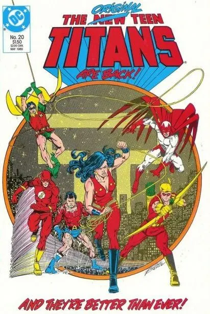 The New Teen Titans, Vol. 2 #20 comic book cover, 1986