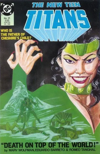 The New Teen Titans, Vol. 2 #21 comic book cover, 1986