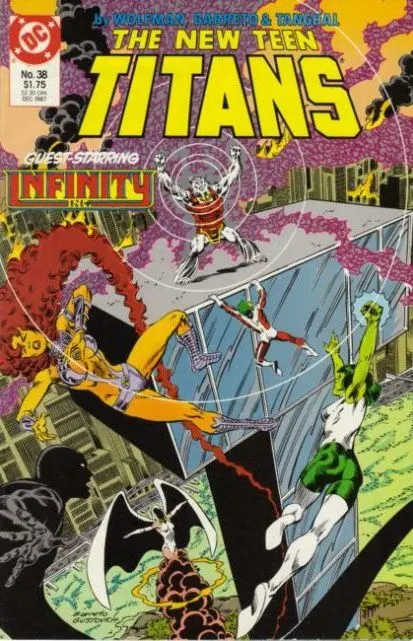 The New Teen Titans, Vol. 2 #38 comic book cover, 1987