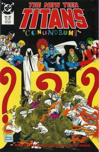 The New Teen Titans, Vol. 2 #40 comic book cover, 1988