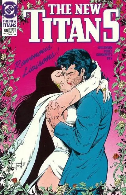 The New Titans #66 comic book cover, 1990