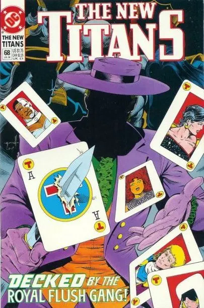 The New Titans #68 comic book cover, 1990