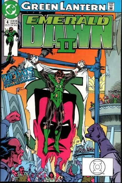 Green Lantern: Emerald Dawn II #4 Direct Edition comic book cover, 1991