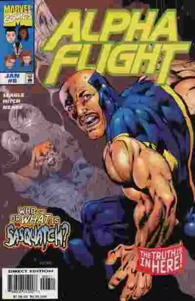 Alpha Flight, Vol. 2 #6 Direct Edition comic book cover, 1998