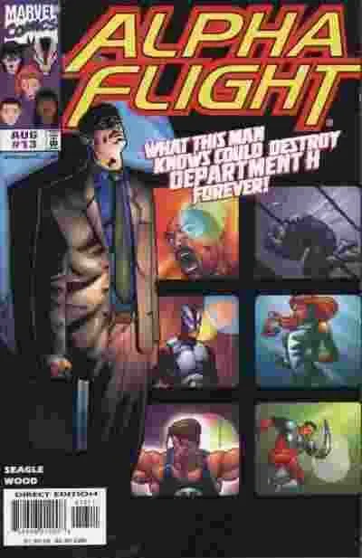 Alpha Flight, Vol. 2 #13 Direct Edition comic book cover, 1998