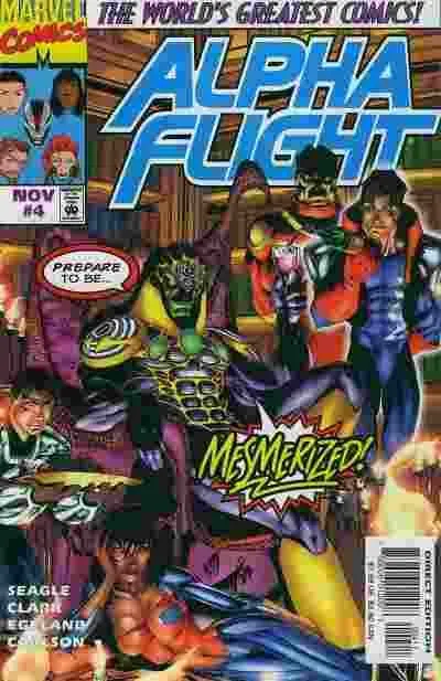 Alpha Flight, Vol. 2 #4 Direct Edition comic book cover, 1997