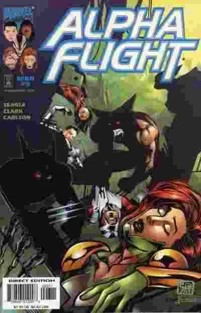 Alpha Flight, Vol. 2 #8 Direct Edition comic book cover, 1998