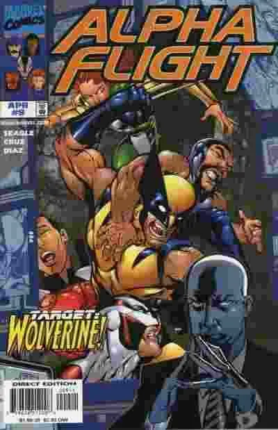 Alpha Flight, Vol. 2 #9 Direct Edition comic book cover, 1998