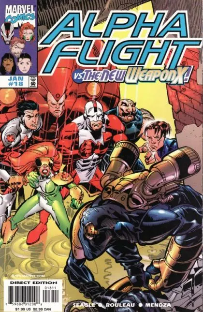 Alpha Flight, Vol. 2 #18 comic book cover, 1999