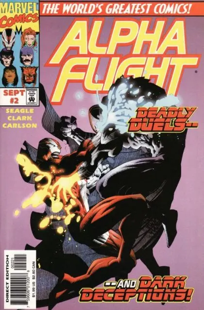 Alpha Flight, Vol. 2 #2 Variant Cover comic book cover, 1997