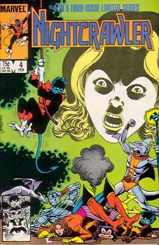 Nightcrawler, Vol. 1 #4 Direct Edition comic book cover, 1986