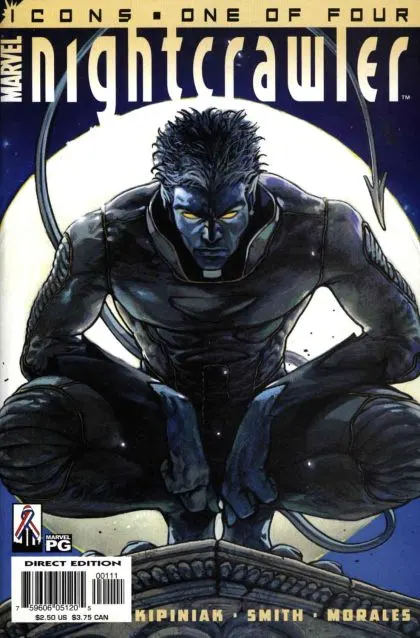 Nightcrawler, Vol. 2 #1 Direct Edition comic book cover, 2002