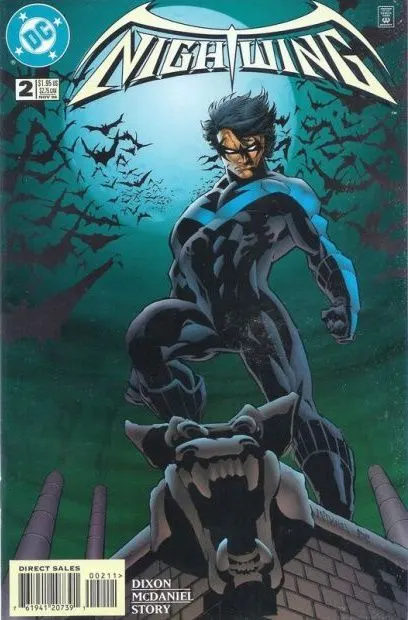 Nightwing, Vol. 2 #2 Direct Edition comic book cover, 1996