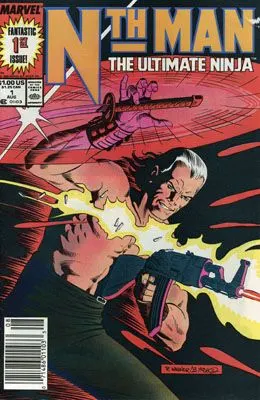 Nth Man #1 Newsstand Edition comic book cover, 1989