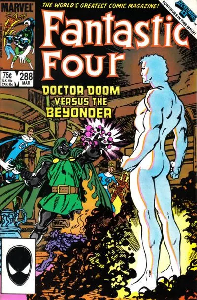 Fantastic Four, Vol. 1 #288 Direct Edition comic book cover, 1986