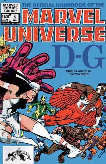 Official Handbook of the Marvel Universe, Vol. 1 #4 Direct Edition comic book cover, 1983