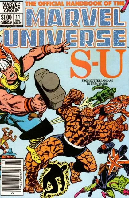 Official Handbook of the Marvel Universe, Vol. 1 #11 Newsstand Edition comic book cover, 1983