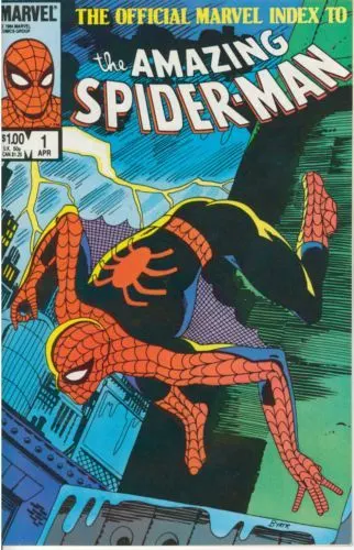The Official Marvel Index To The Amazing Spider-Man #1 comic book cover, 1985