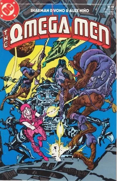 The Omega Men, Vol. 1 #21 comic book cover, 1984