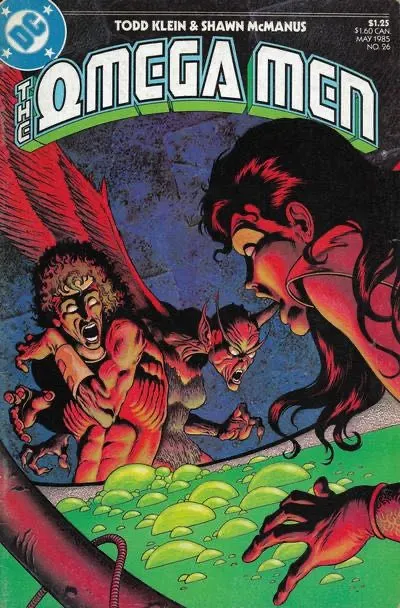 The Omega Men, Vol. 1 #26 comic book cover, 1985