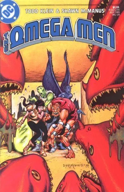 The Omega Men, Vol. 1 #28 comic book cover, 1985
