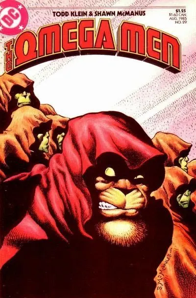 The Omega Men, Vol. 1 #29 comic book cover, 1985