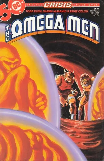 The Omega Men, Vol. 1 #31 comic book cover, 1985