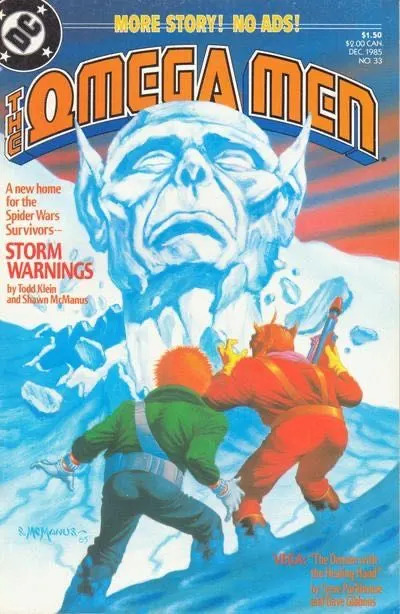 The Omega Men, Vol. 1 #33 comic book cover, 1985