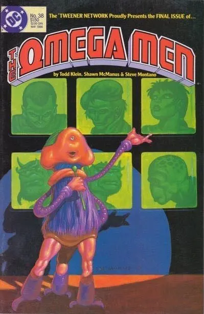 The Omega Men, Vol. 1 #38 comic book cover, 1986