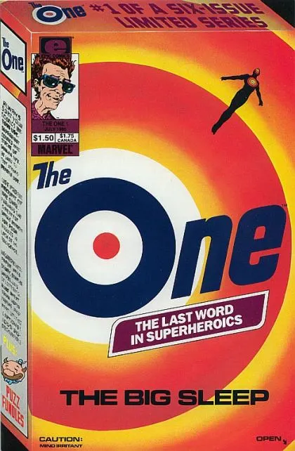 The One #1 comic book cover, 1985