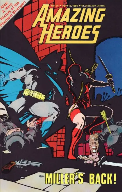 Amazing Heroes #69 comic book cover, 1985