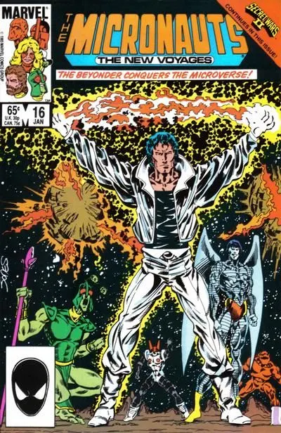 Micronauts, Vol. 2 #16 Direct Edition comic book cover, 1986