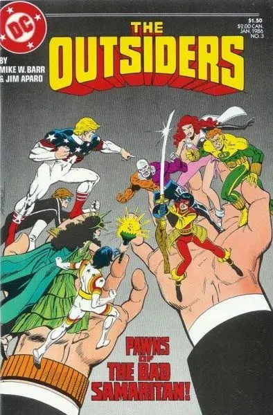 Outsiders, Vol. 1 #3 comic book cover, 1986