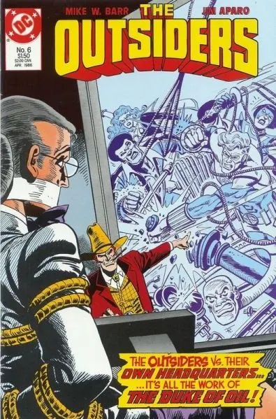 Outsiders, Vol. 1 #6 comic book cover, 1986