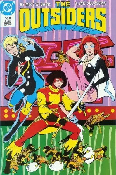 Outsiders, Vol. 1 #8 comic book cover, 1986