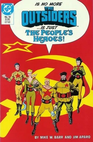 Outsiders, Vol. 1 #10 comic book cover, 1986