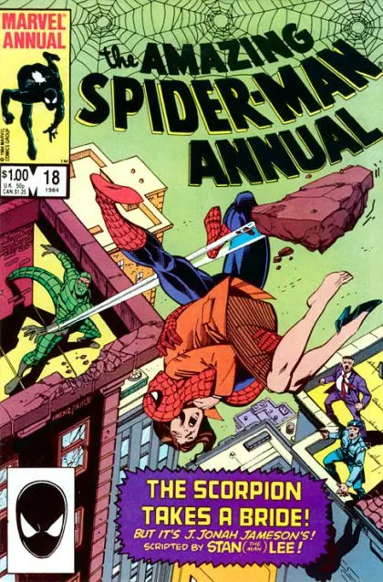 The Amazing Spider-Man, Vol. 1 Annual #18 Direct Edition comic book cover, 1985